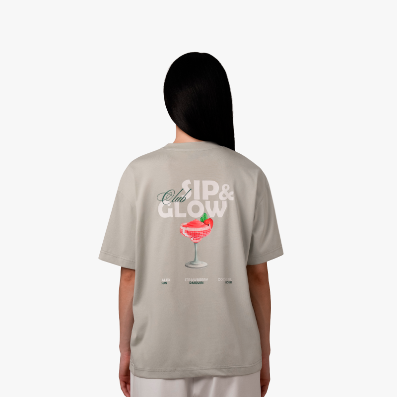 Կանացի շապիկ Sip & Glow Club